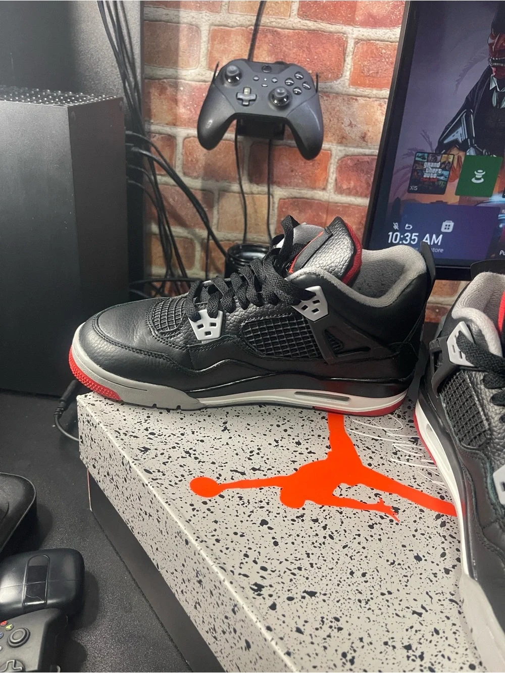 Jordan Air Jordan 4 Retro (GS) Black/Red/Cement Grey Box